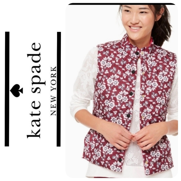 NWT. Kate Spade reversible Peplum vest